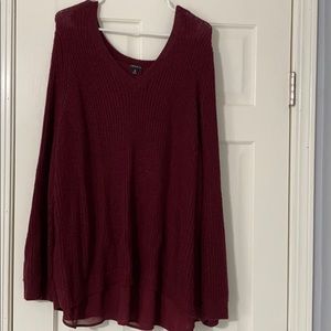 Maroon/ with maroon shire